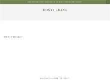 Tablet Screenshot of donyaluana.com